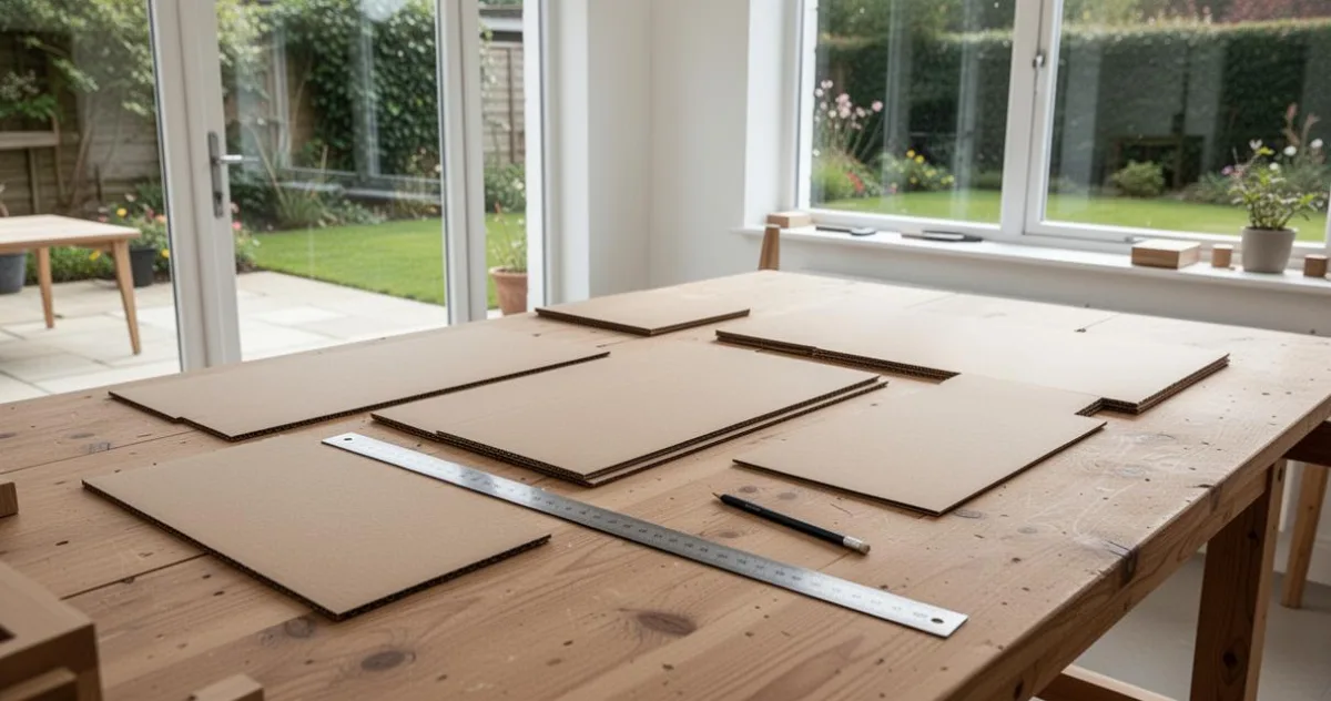 Loisirs créatifs : dessinez votre propre patron pour un meuble en carton sur mesure