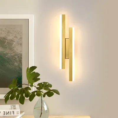 Applique murale LED dorée 16 W – image 3
