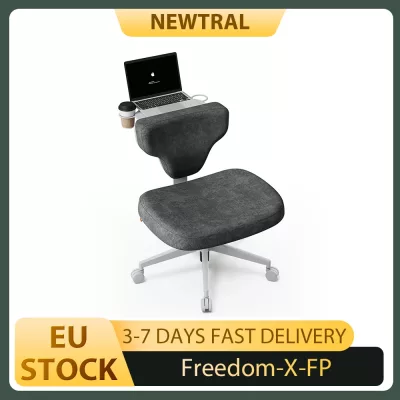Chaise de bureau multi-positions abricot