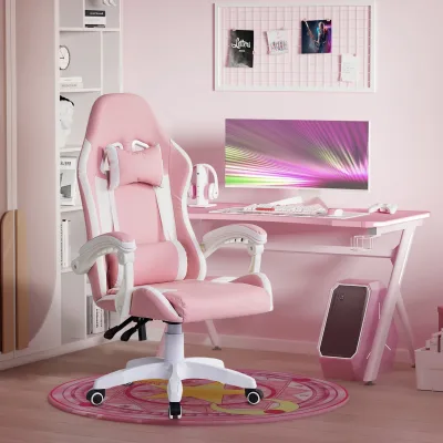 Chaise de jeu ergonomique à appui-tête