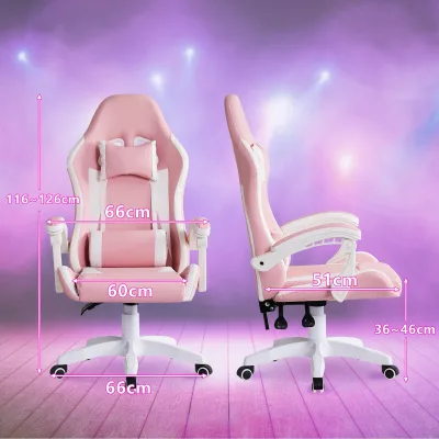 Chaise de jeu ergonomique à appui-tête – image 2