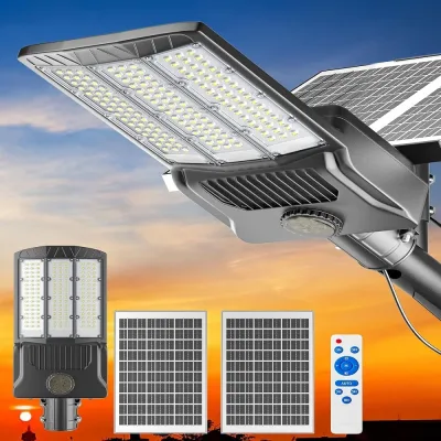 Lampadaire solaire extérieur en aluminium