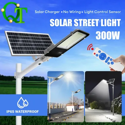 Lampe solaire extérieure 300 W en aluminium