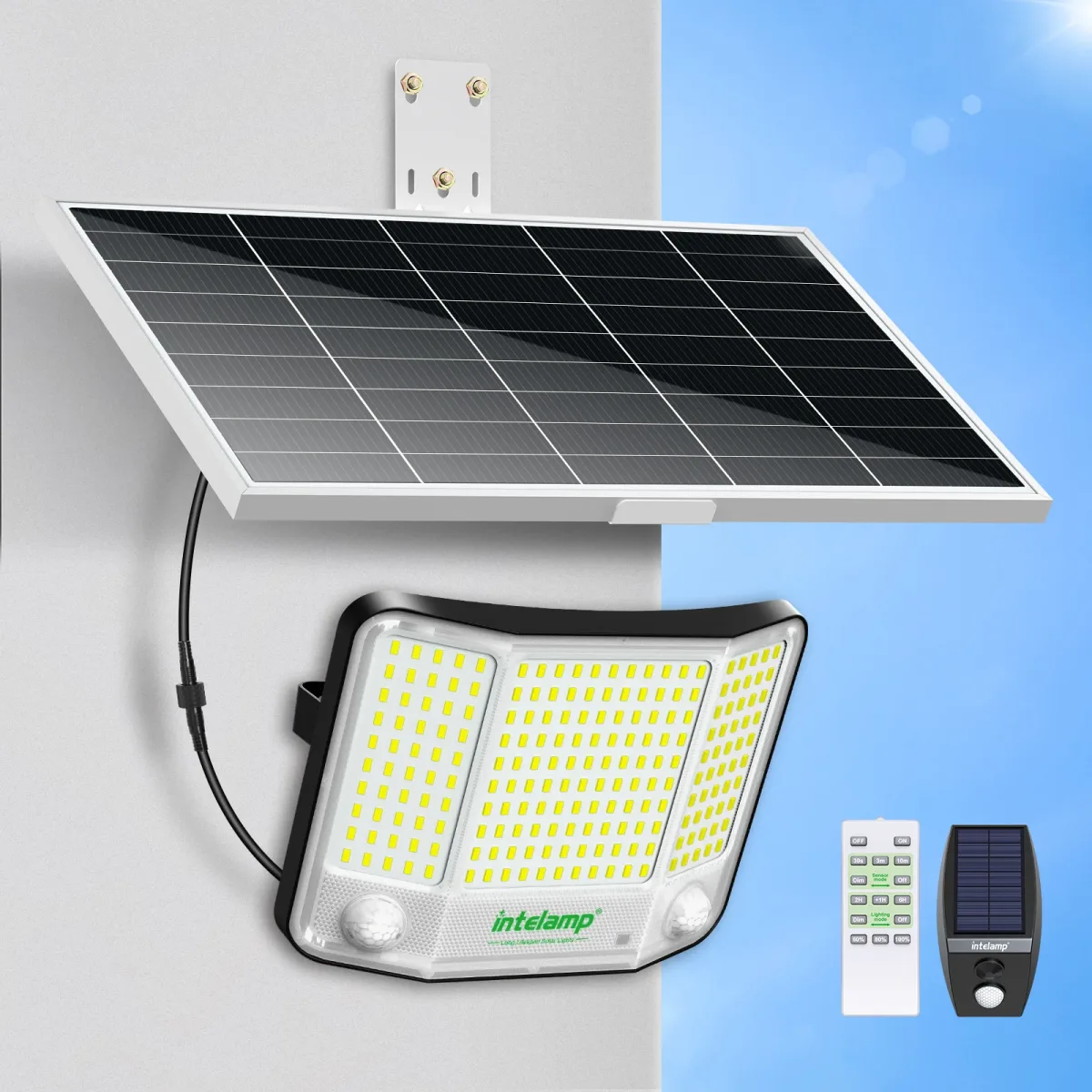 Lampe solaire LED d'extérieur à détecteur