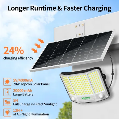 Lampe solaire LED d'extérieur à détecteur – image 3