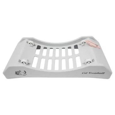 Roue de course grise pour chat, silencieuse – image 3
