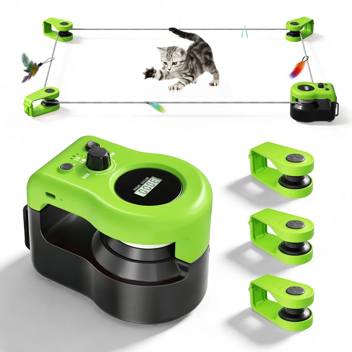 Roue de course rechargeable pour chat
